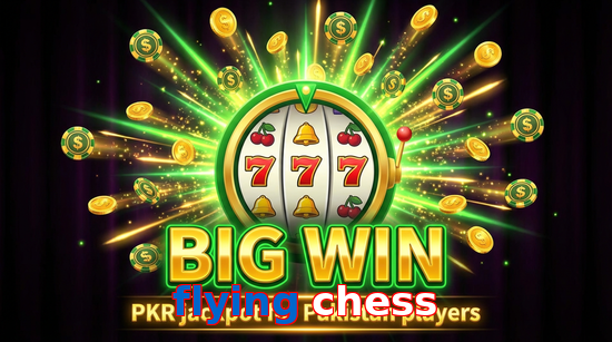 Big win animation on Flying Chess slot game